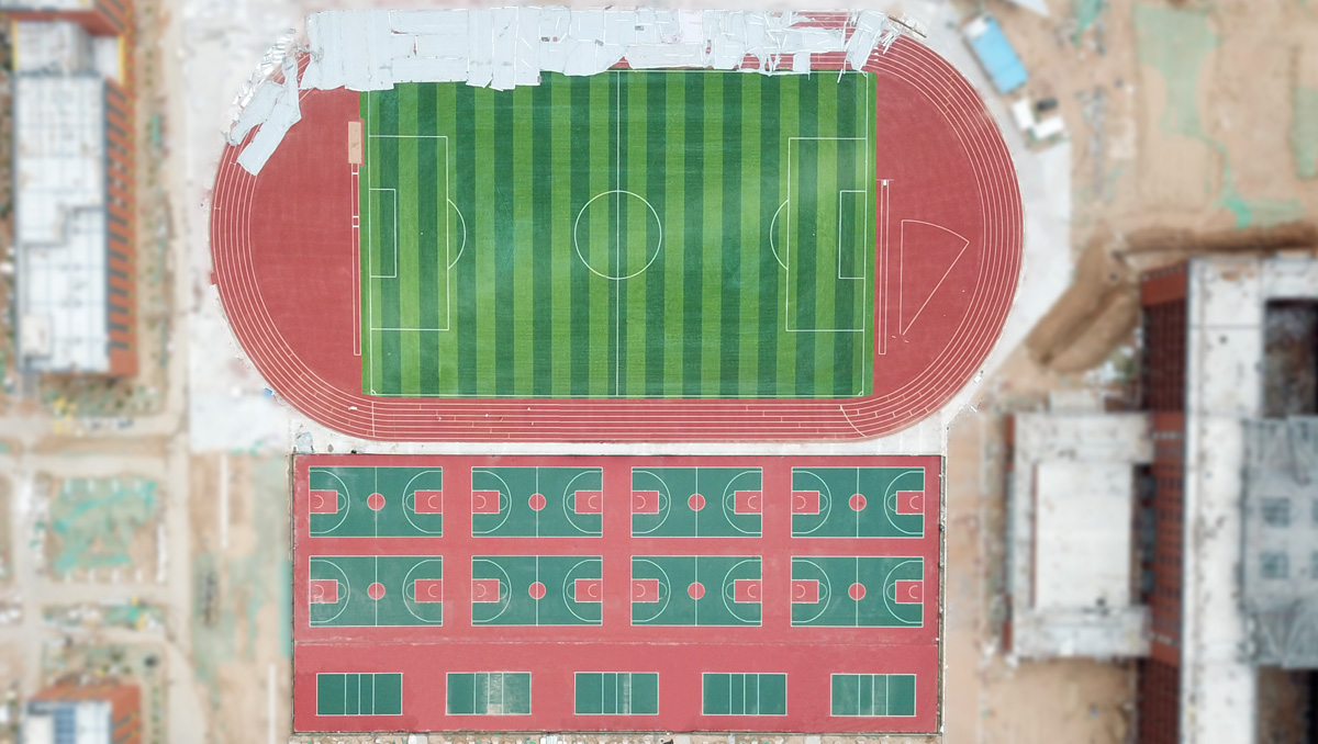 神木中學塑膠籃球場